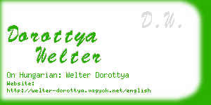 dorottya welter business card